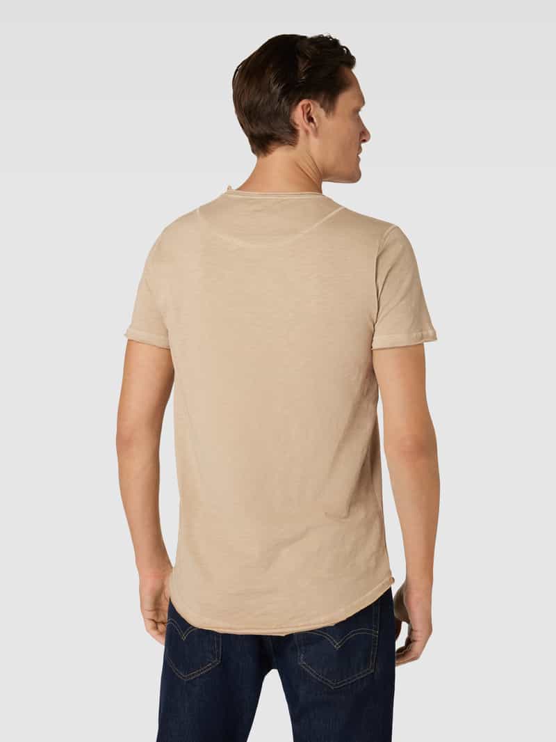 T-shirt in effen design, model 'Konrad' GABBA