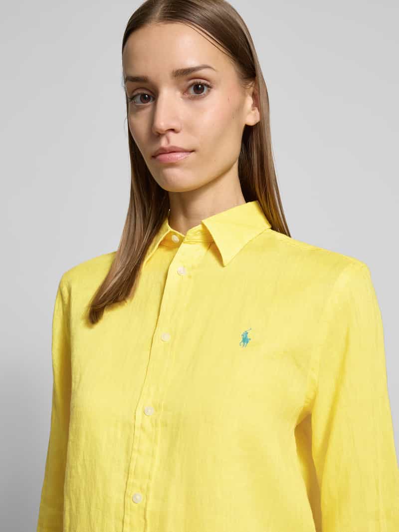 Polo Ralph Lauren Loose fit overhemdblouse van puur linnen met knoopsluiting