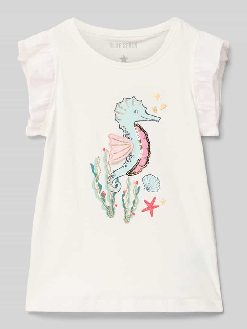 BLUE SEVEN Tanktop met volantmouwen