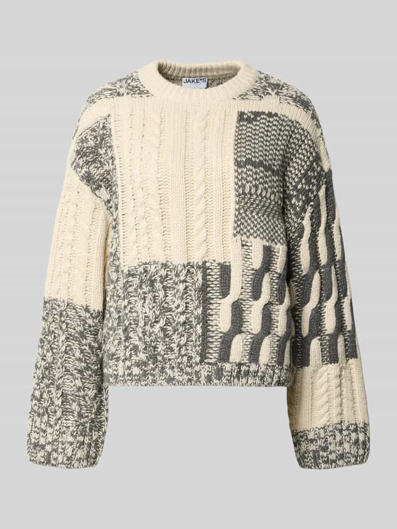 Jake*s Casual Gebreide pullover met extra brede schouders