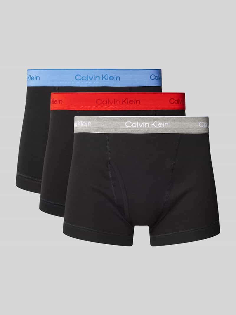 Calvin Klein Underwear Boxershort met elastische band met logo in een set van 3 stuks