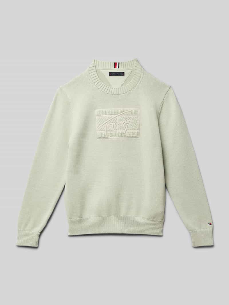 Tommy Hilfiger Teens Regular fit gebreide pullover van puur katoen model 'TOMMY'