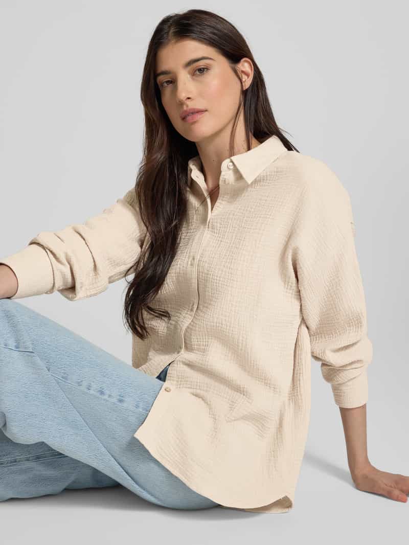 Vero Moda Loose fit overhemdblouse van puur katoen model 'NATALI NIA'