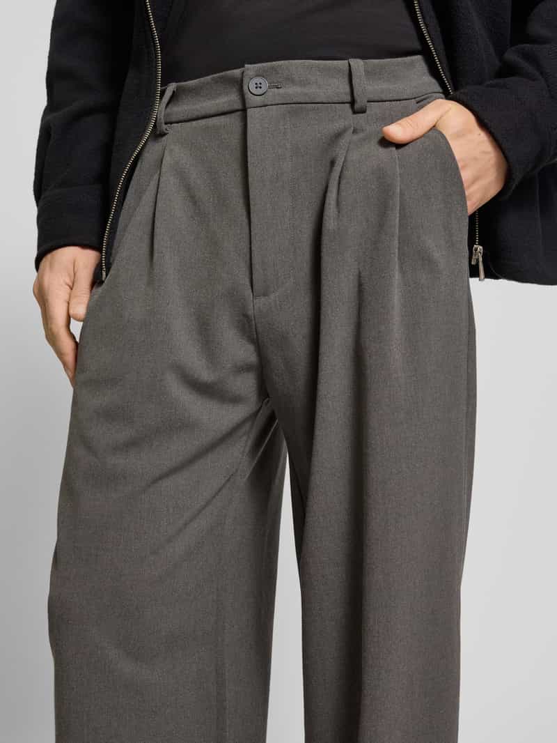 REVIEW Tailored fit broek met Franse steekzakken