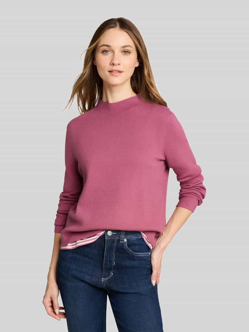 Tom Tailor Denim Pullover met mock neck