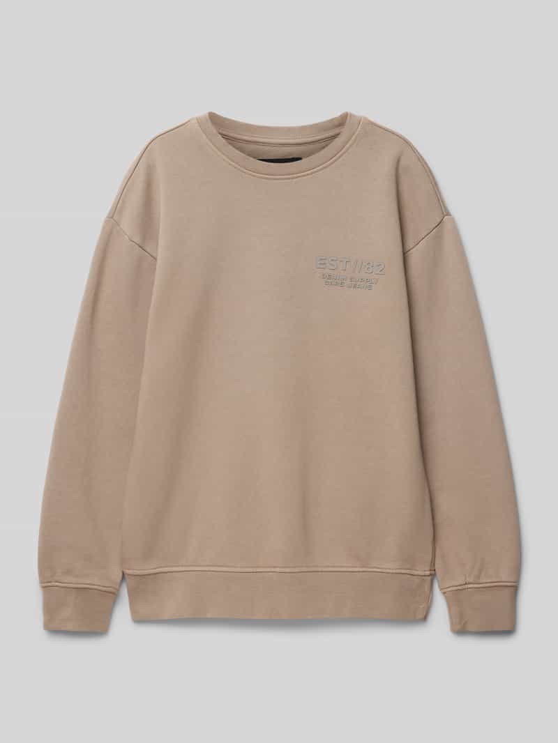 CARS JEANS Sweatshirt met labelprint model 'REWNAC'