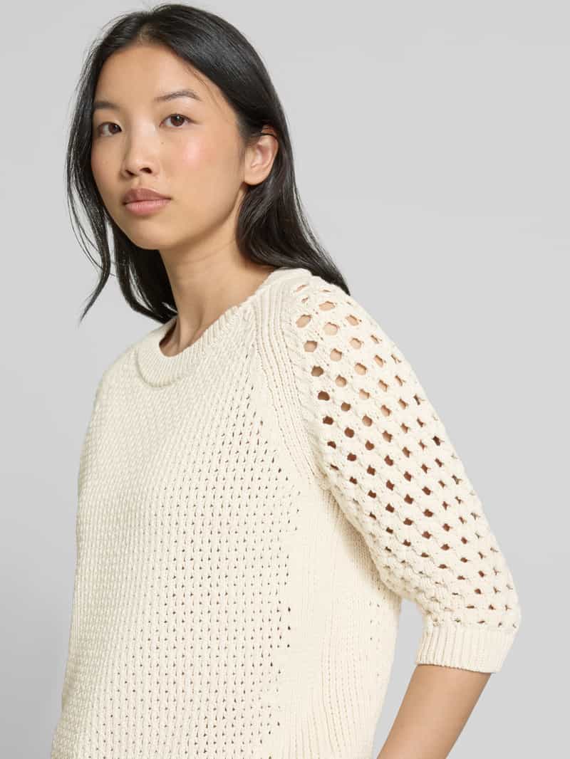Boss Gebreide pullover met ribboorden model 'Funima'