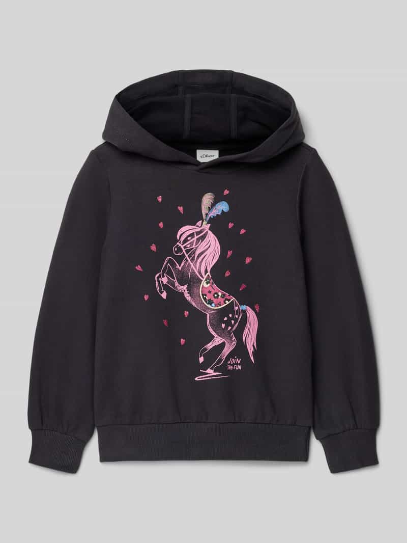 s.Oliver RED LABEL Regular fit hoodie van katoenmix