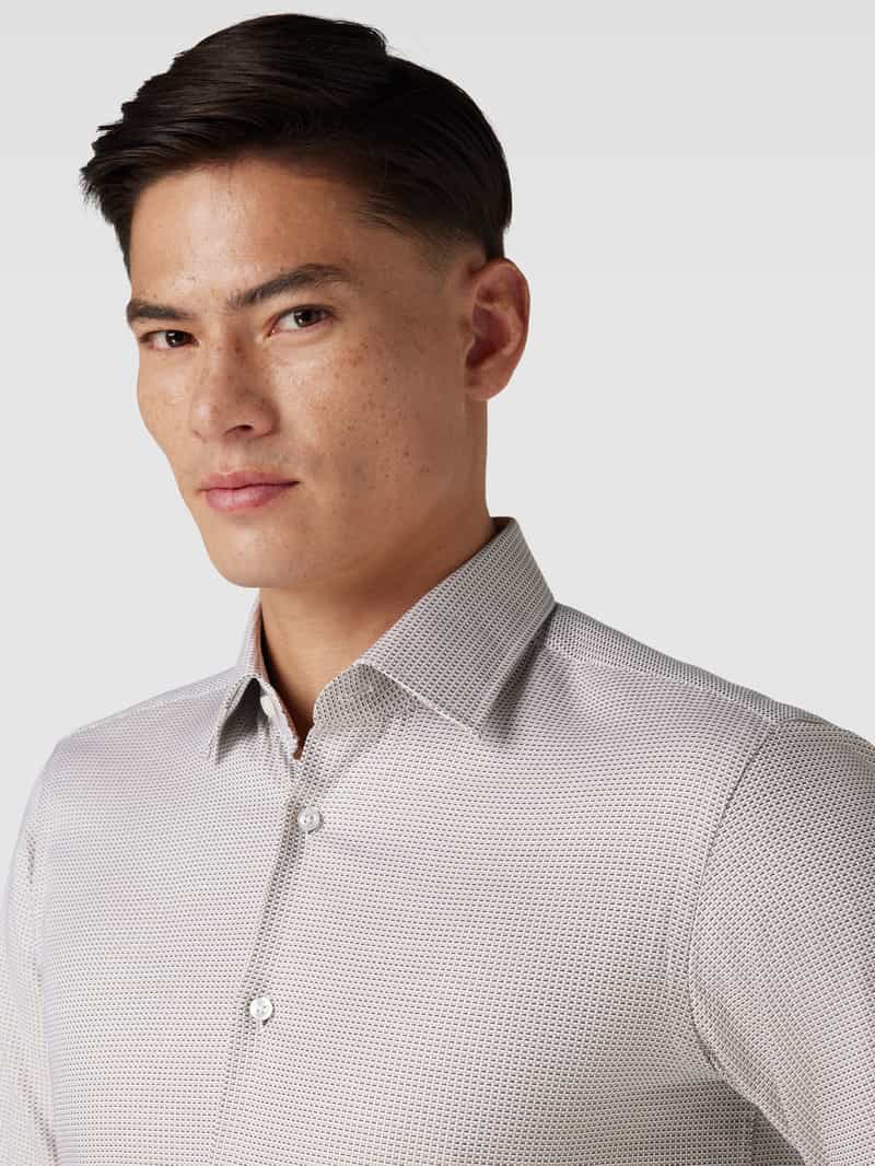 Boss Regular fit zakelijk overhemd met all-over motief model 'Joe'