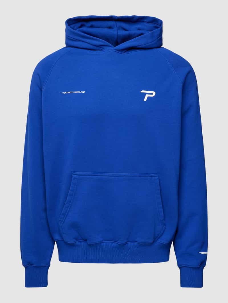 Pegador Hoodie met labeldetails model 'BARONE RAGLAN'