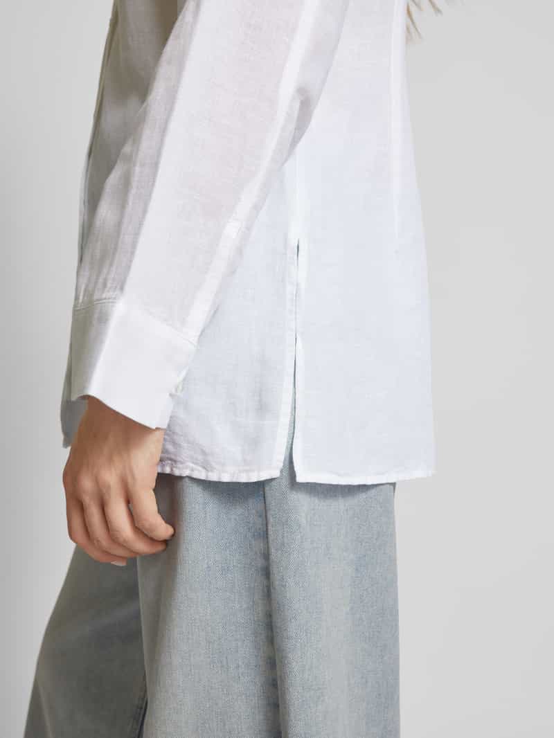 MSCH Copenhagen Linnen blouse met overhemdkraag model 'Mirilla'