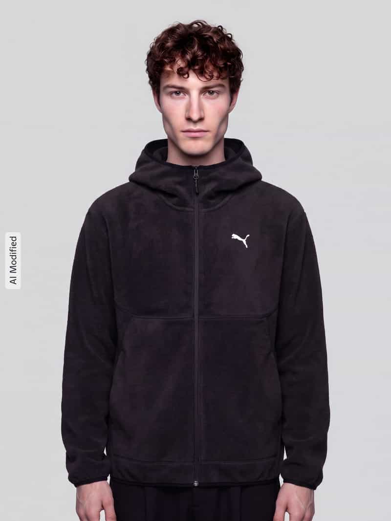 PUMA Performance Regular fit sweatjack met capuchon