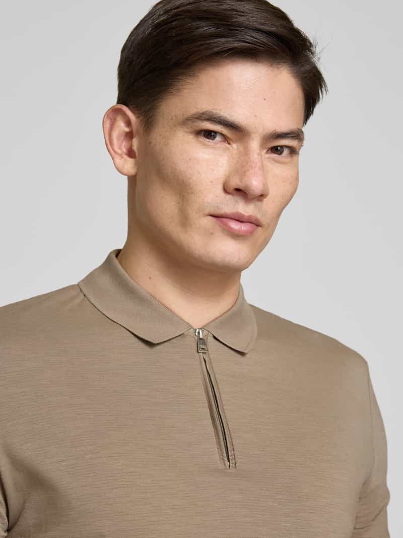HUGO Regular fit poloshirt met labelpatch model 'Dekok'