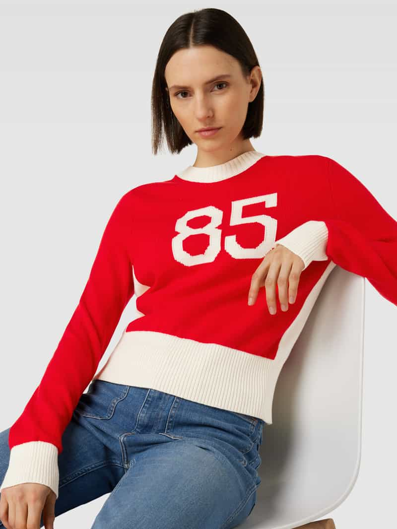 Tommy Hilfiger Gebreide pullover met wol in colour-blocking-design