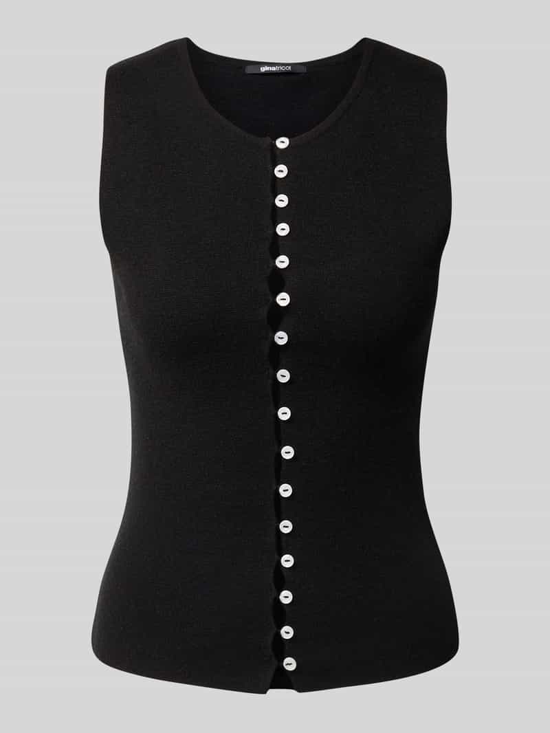 Gina Tricot Gilet in gebreide look