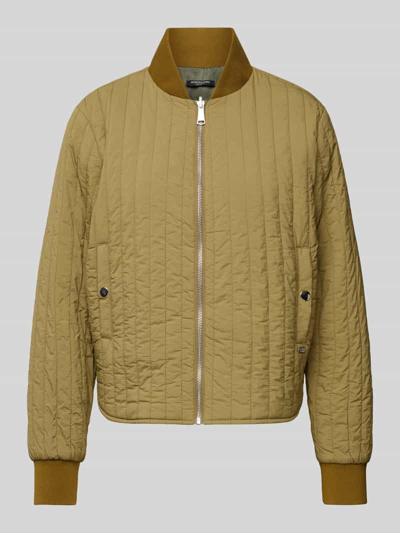 Scotch & Soda Gewatteerd jack met opstaande kraag