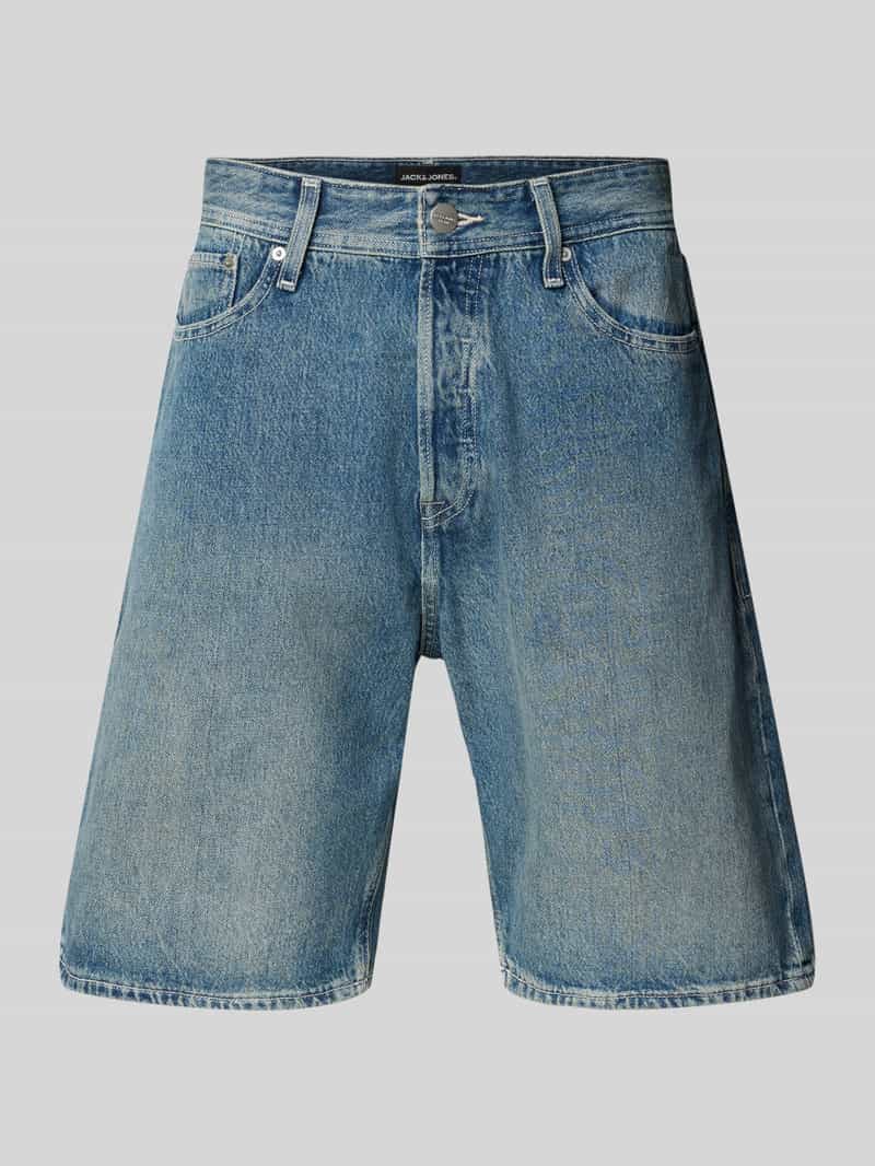 jack & jones Baggy fit korte jeans in used-look model 'ALEX'