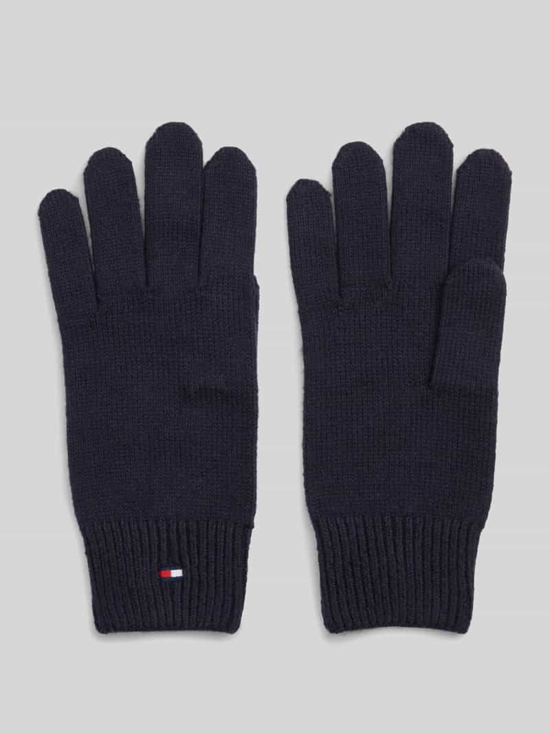 handschoenen van katoenmix met wol