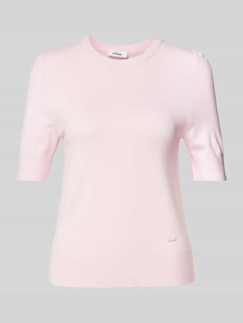 s.Oliver RED LABEL Slim fit gebreide trui van viscosemix