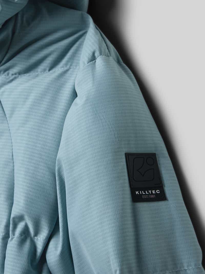 Killtec Regular fit gewatteerd jack in donslook met logopatch