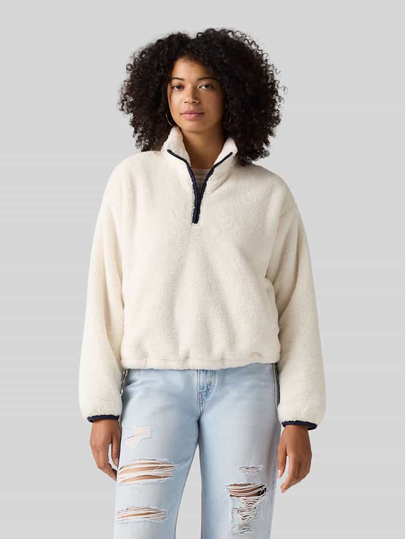 Levi's Fleecejack met korte ritssluiting