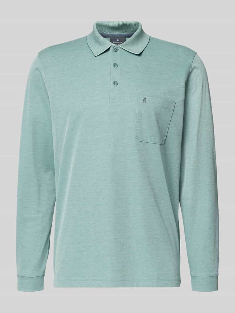 RAGMAN Regular fit poloshirt met borstzak