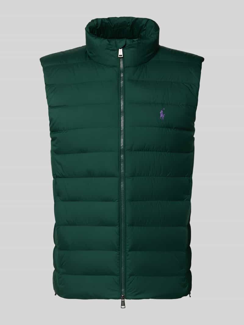 regular fit bodywarmer met gestikt logo