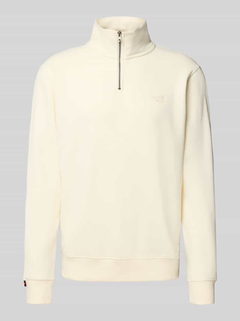 Superdry Sweatshirt met schipperskraag en logostitching