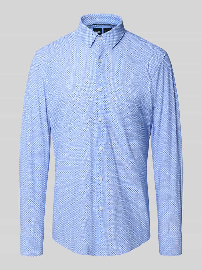 Boss Slim fit shirt van elastische jersey model 'Style P-HANK-S-KENT-C1-222'