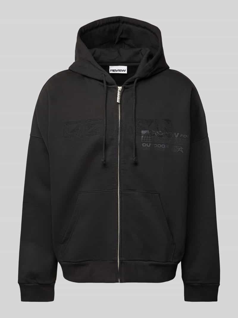 REVIEW Oversized sweatjack met labelstitching