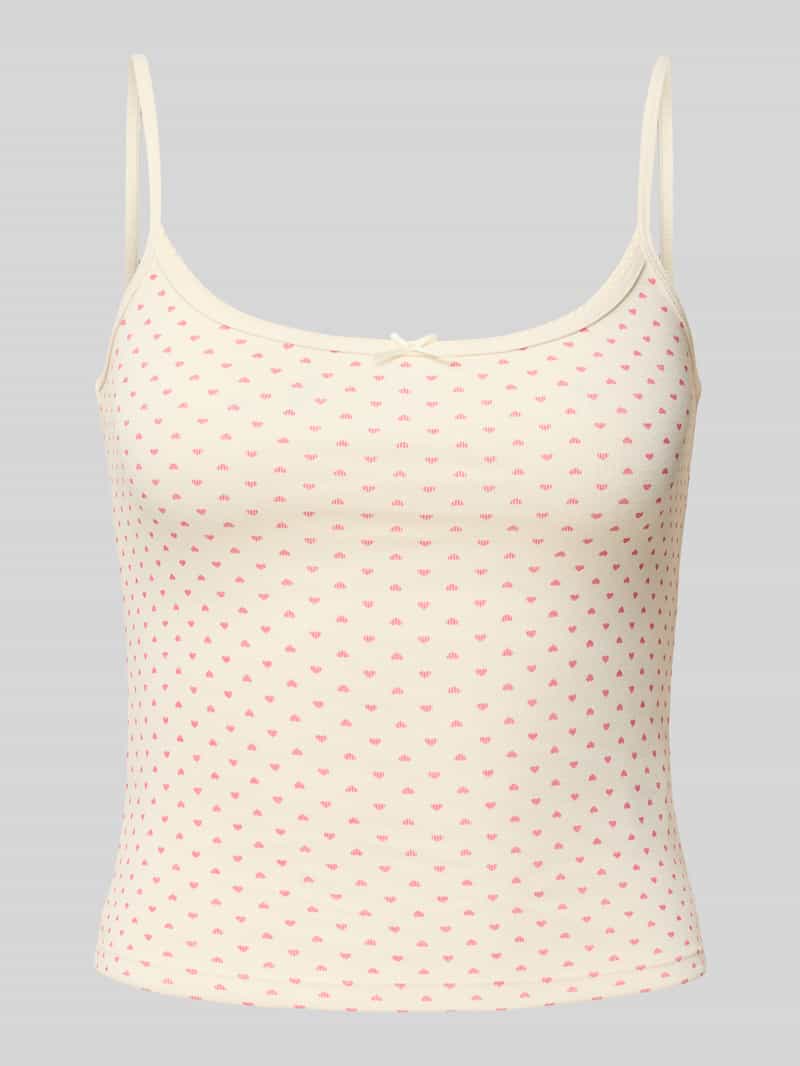 Review Top met bandjes en strikdetail