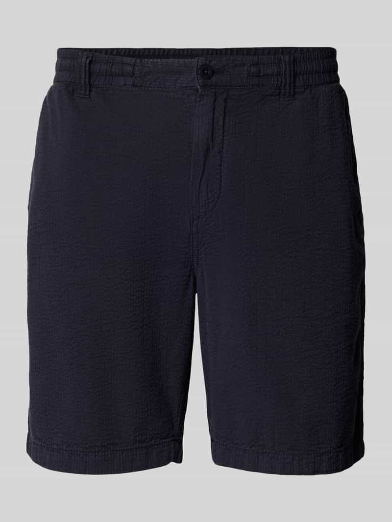 Gant Korte regular fit broek met structuurmotief