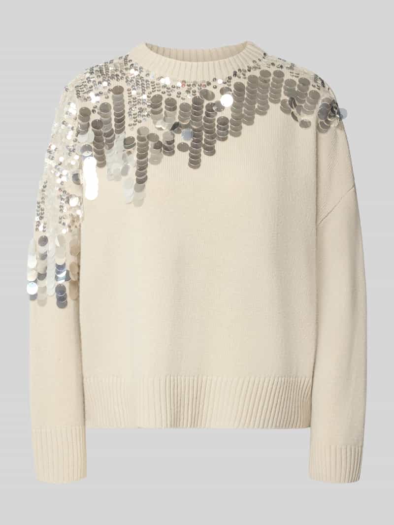 Regular fit pullover van zuivere wol model 'Calcio'