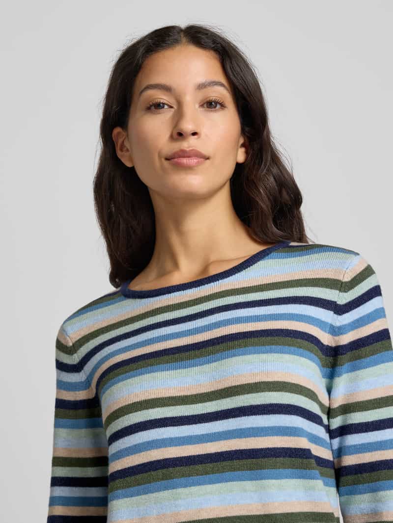 Christian Berg Woman Gebreide pullover van viscosemix met ronde hals