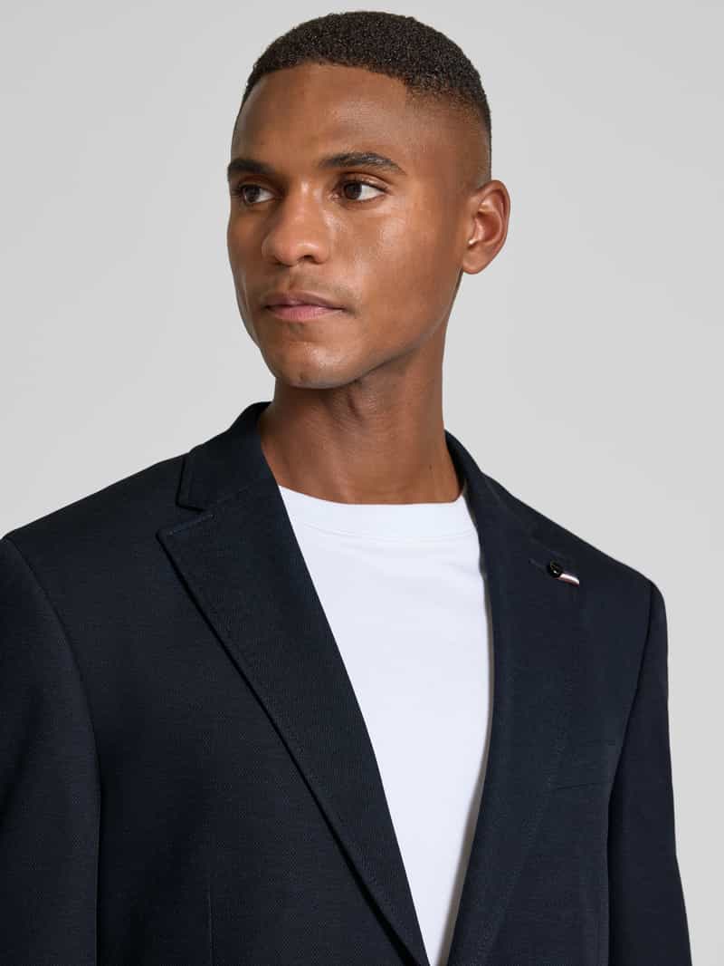 Bugatti Regular fit 2-knoops colbert met reverskraag
