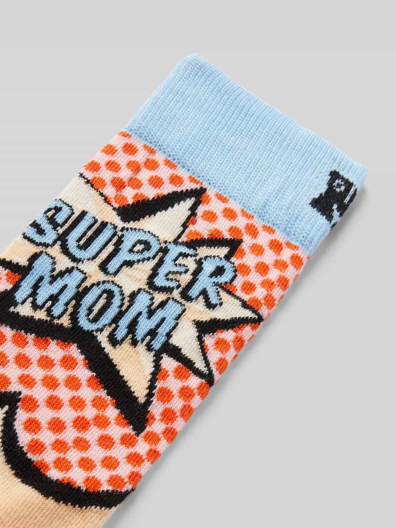 Happy Socks Sokken met motiefprint model 'Super Mum'