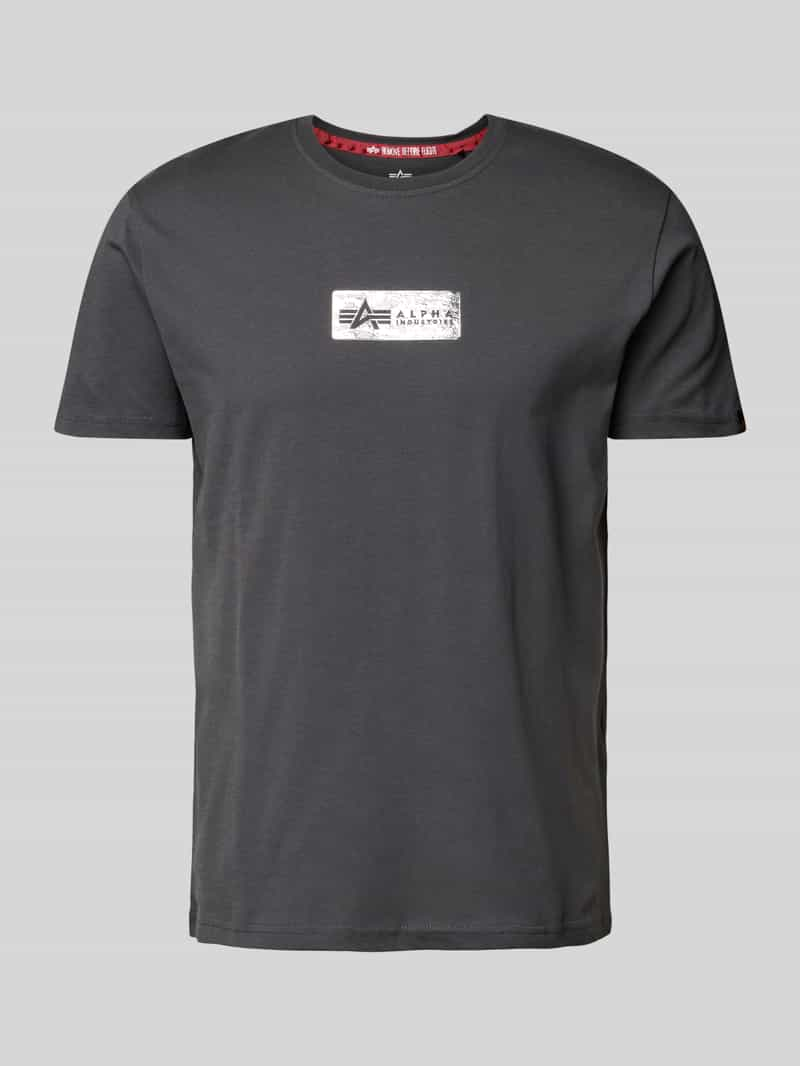 alpha industries T-shirt met labelprint