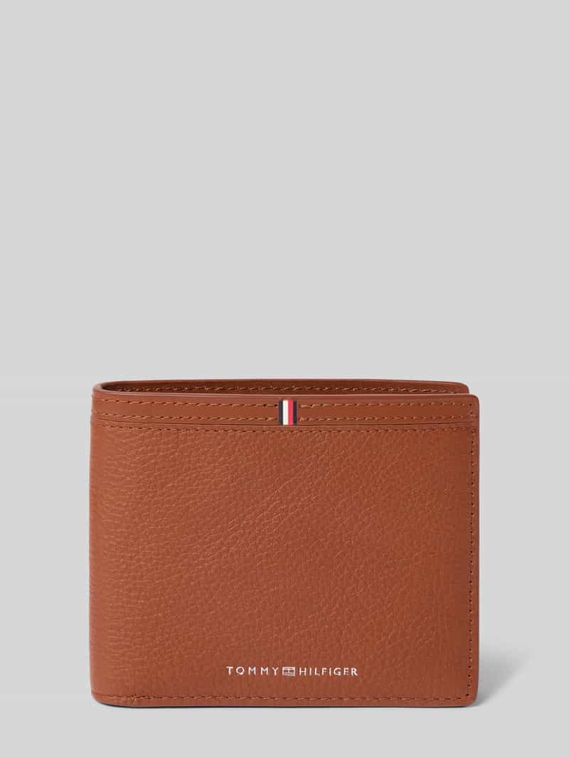 Tommy Hilfiger Portemonnee van echt leer model 'CORP CC AND COIN'