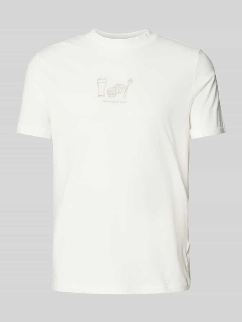 Blend T-shirt met labelstitching model 'JALLE'