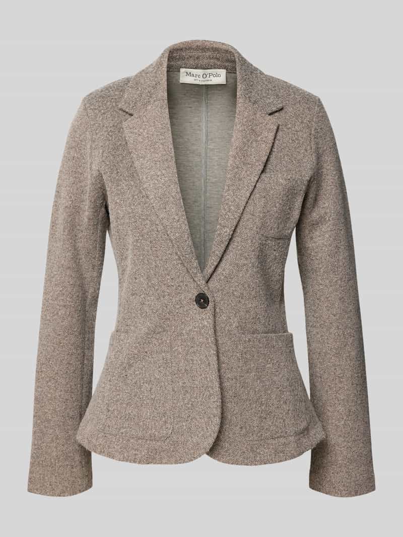 Marc O'Polo Regular fit korte blazer van katoenmix
