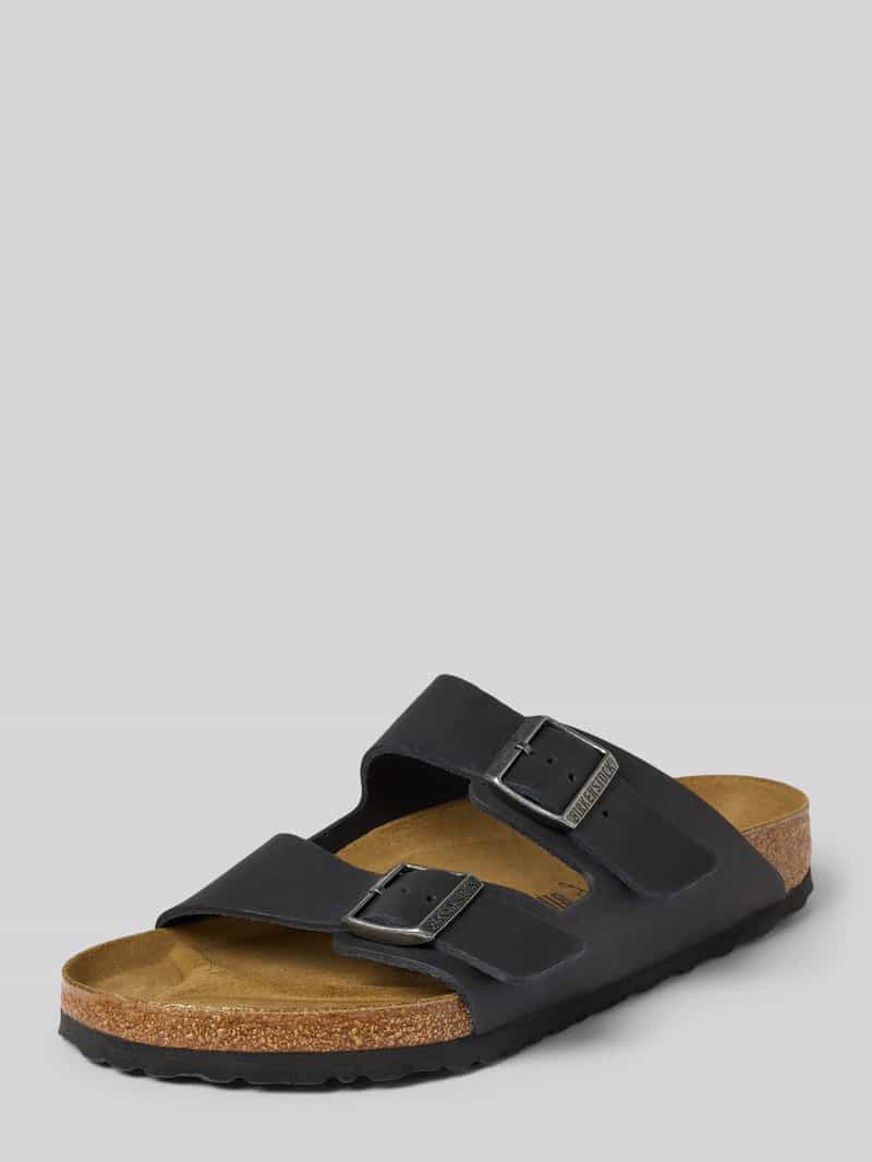 Birkenstock Slippers van leer met doornsluiting model 'Arizona'