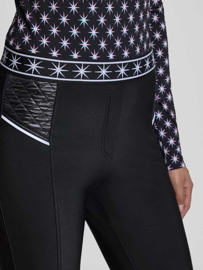 Marc Cain Flared fit stoffen broek met elastische band