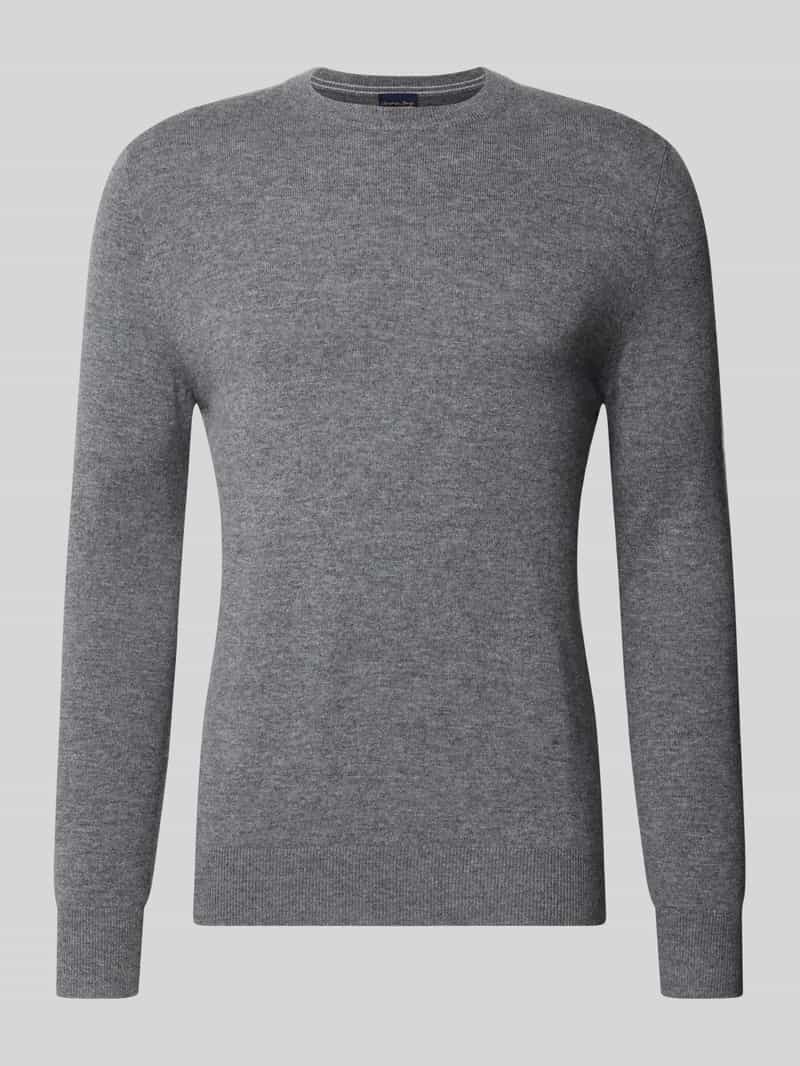 Christian Berg Men Regular fit gebreide pullover van mix van wol en kasjmier