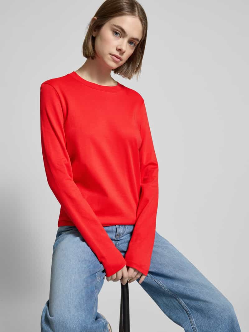 Marc O'Polo DENIM Shirt met lange mouwen en geribde ronde hals
