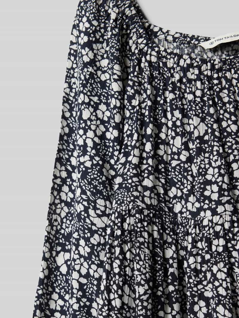 Tom Tailor A-lijn-jurk met lange mouwen van viscose