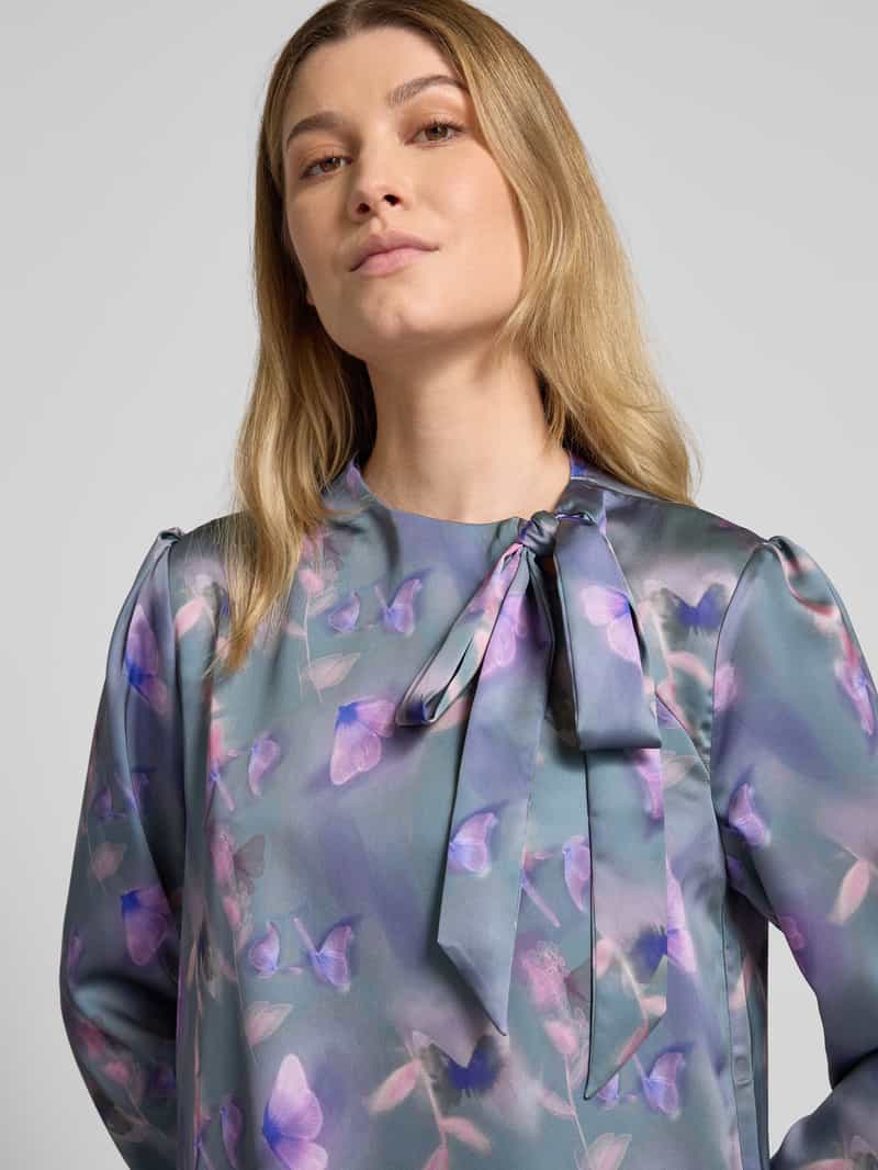 HUGO Regular fit blouse met opstaande kraag model 'Calenta'