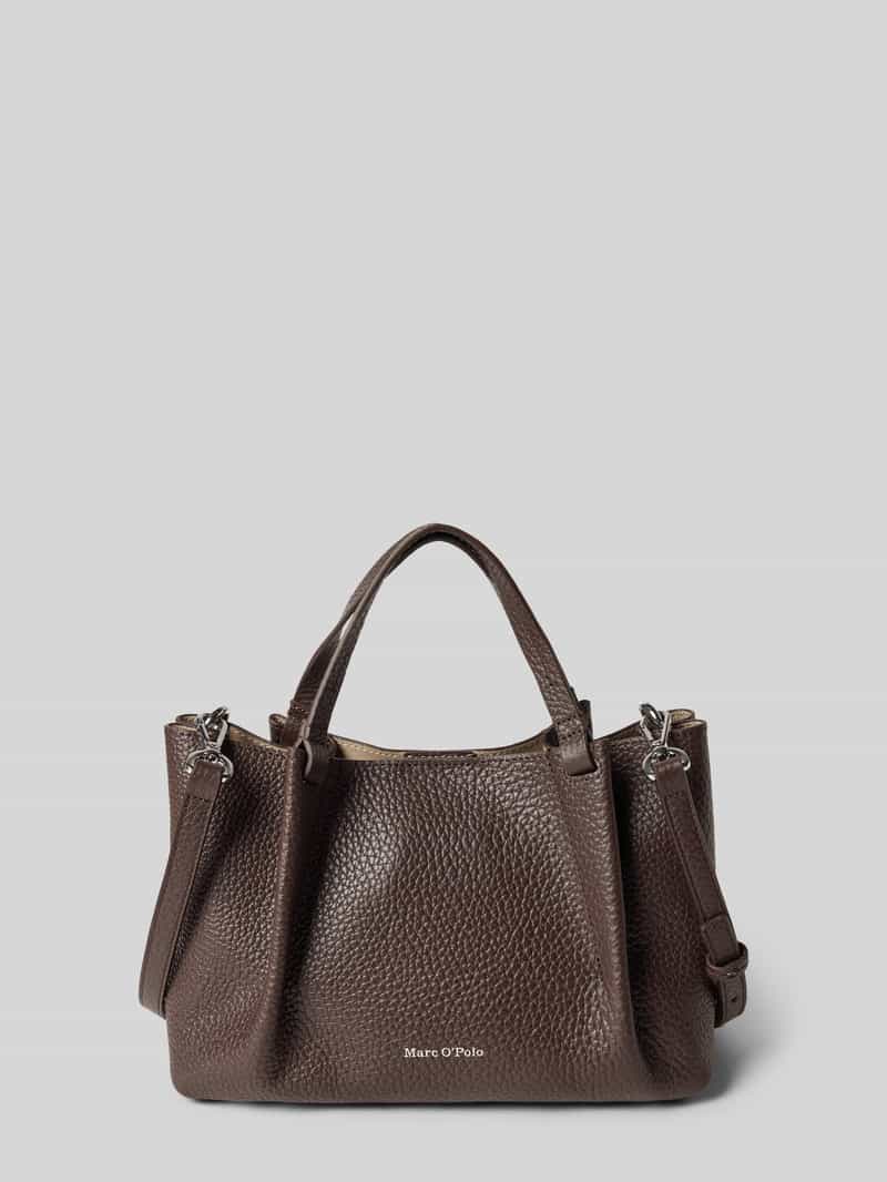 Marc O'Polo Schoudertas van echt runderleer, model 'BELLILI'