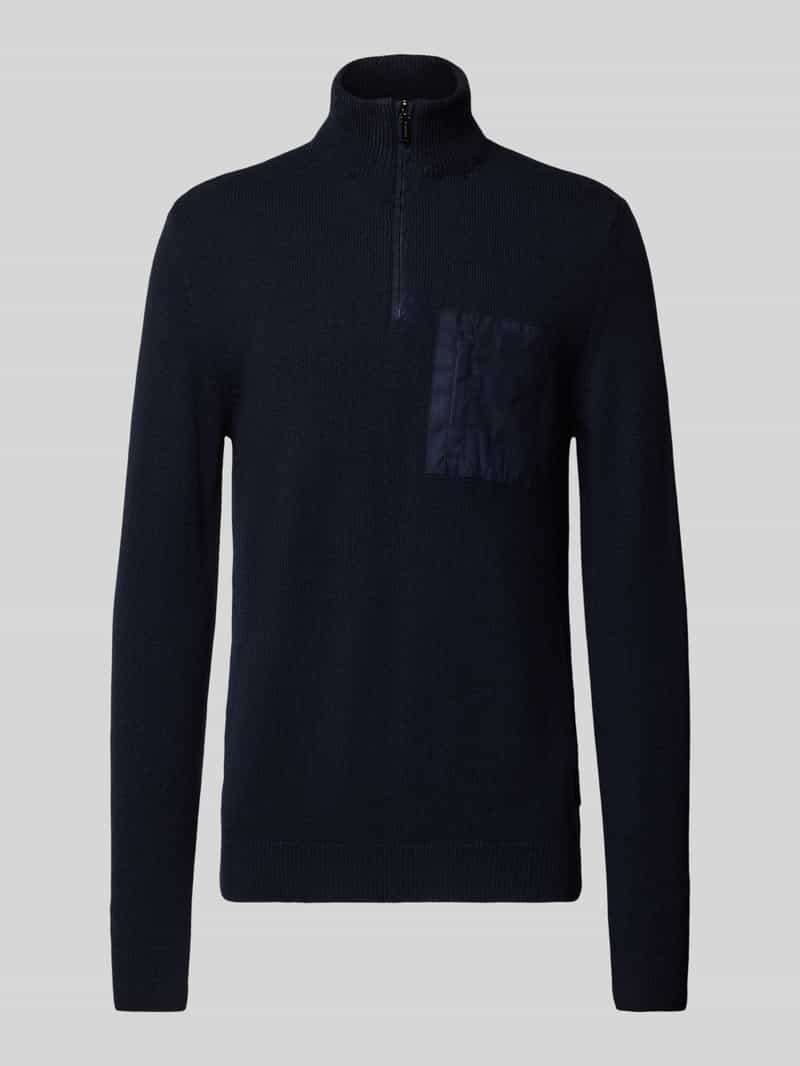 HECHTER PARIS Regular fit schipperstrui van scheerwolmix