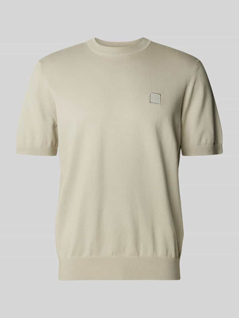 Boss Orange T-shirt met labelbadge model 'Kanache'