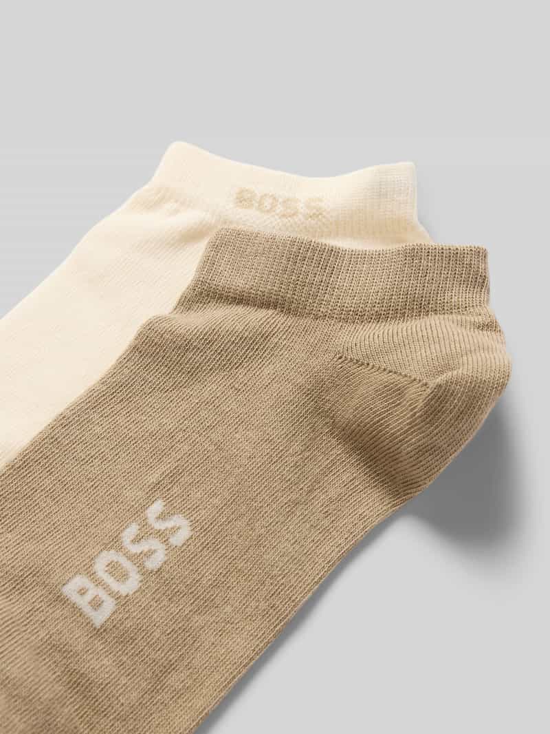 Boss Sneakersokken met labeldetail in een set van 2 paar